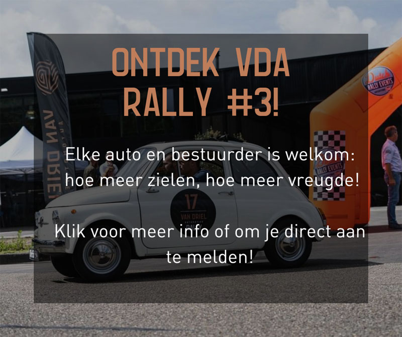 Pop-up website VDA Rally